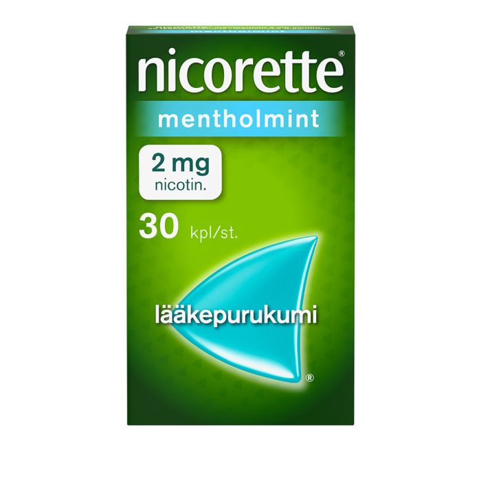 NICORETTE MENTHOLMINT lääkepurukumi 2 mg 30 fol kuva 3