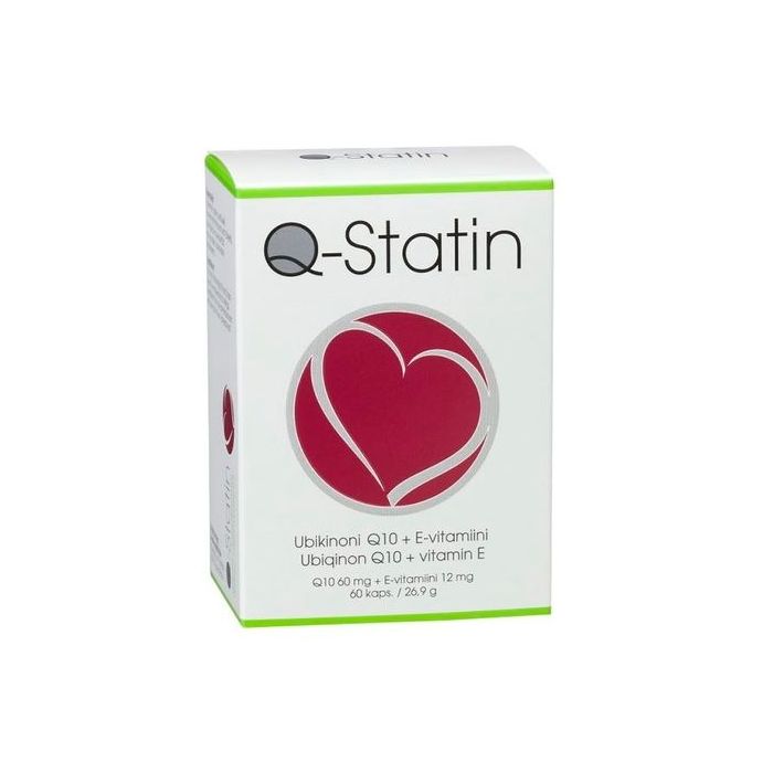 Q Statin Q10 + E-vitamiini 60 kaps kuva 2