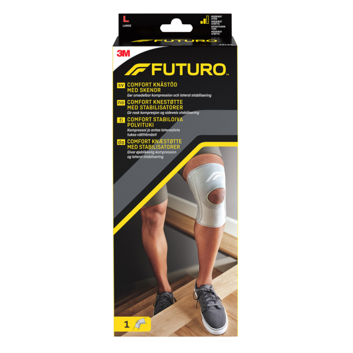 FUTURO Stabiloiva polvituki sivutuilla L-koko 1 kpl
