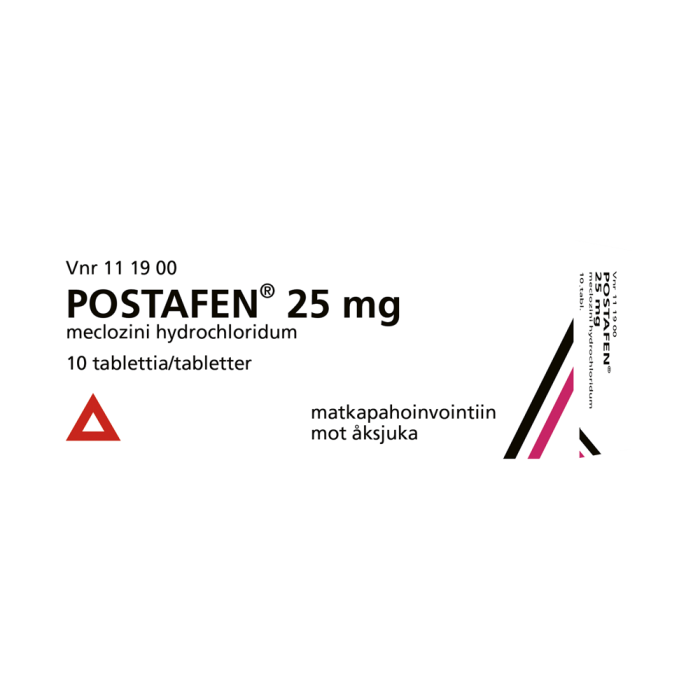 POSTAFEN tabletti 25 mg 10 fol