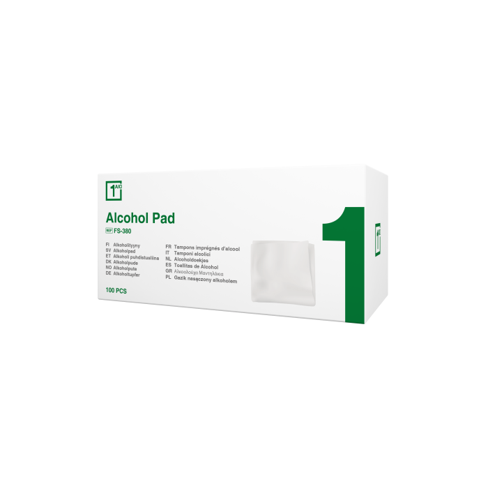 1Aid Alkoholi Puhdistuspyyhe 100 kpl