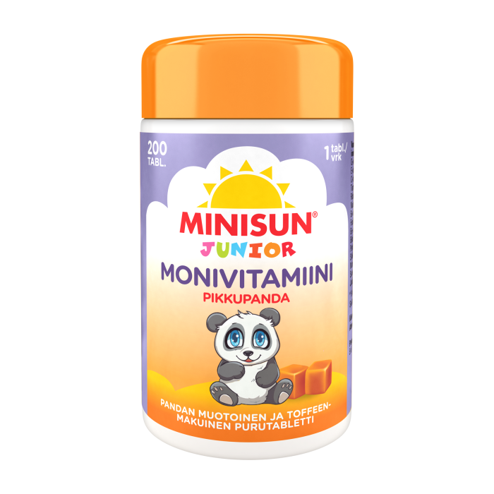 Minisun Monivitamiini Toffee Pikkupanda 200 kpl kuva 2