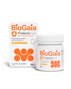 BioGaia Protectis TABS+D3 Appelsiini 30 tabl