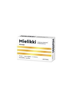 Apteq Mielikki kurkkupastilli Hunaja 24 tablettia