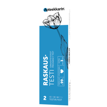 APTEEKKARIN RASKAUSTESTI 2 kpl