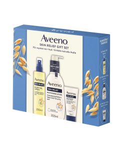 Aveeno Skin Relief lahjapakkaus (sis Lotion 300ml, Body Oil 200ml, Hand Cream 75 1 kpl