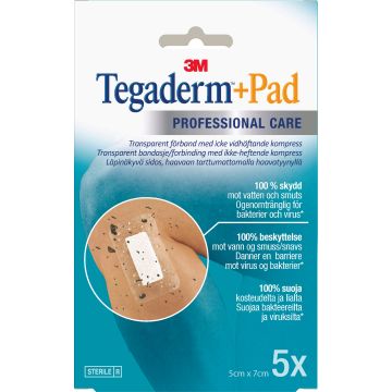 3M Tegaderm+Pad Haavakalvo tyynyllä 5 cm x 7 cm (3582P) 5 kpl