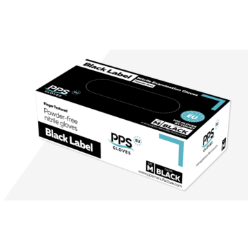 Safe Care Nitriilikäsine puuteriton musta koko M 100 kpl