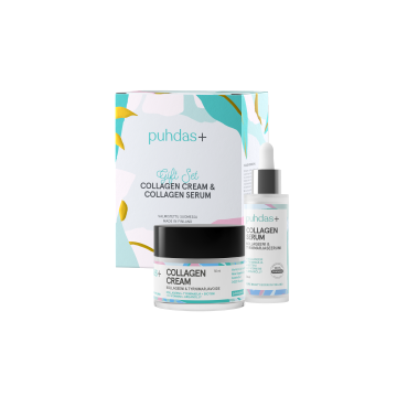 Puhdas+ Collagen Cream + Serum Lahjapakkaus 50 + 30 ml