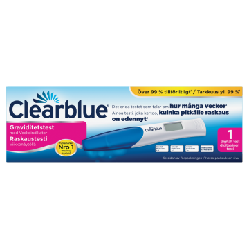 Clearblue digitaalinen raskaustesti, viikkonäyttö 1 kpl