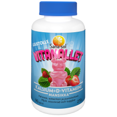 Sana-sol Vitanallet Kalsium+D-vitamiini 90 kpl