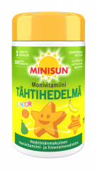 Minisun Monivitamiini Tähtihedelmä jr. 200 tabl