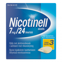 NICOTINELL 7 mg/24 h depotlaast 21 kpl